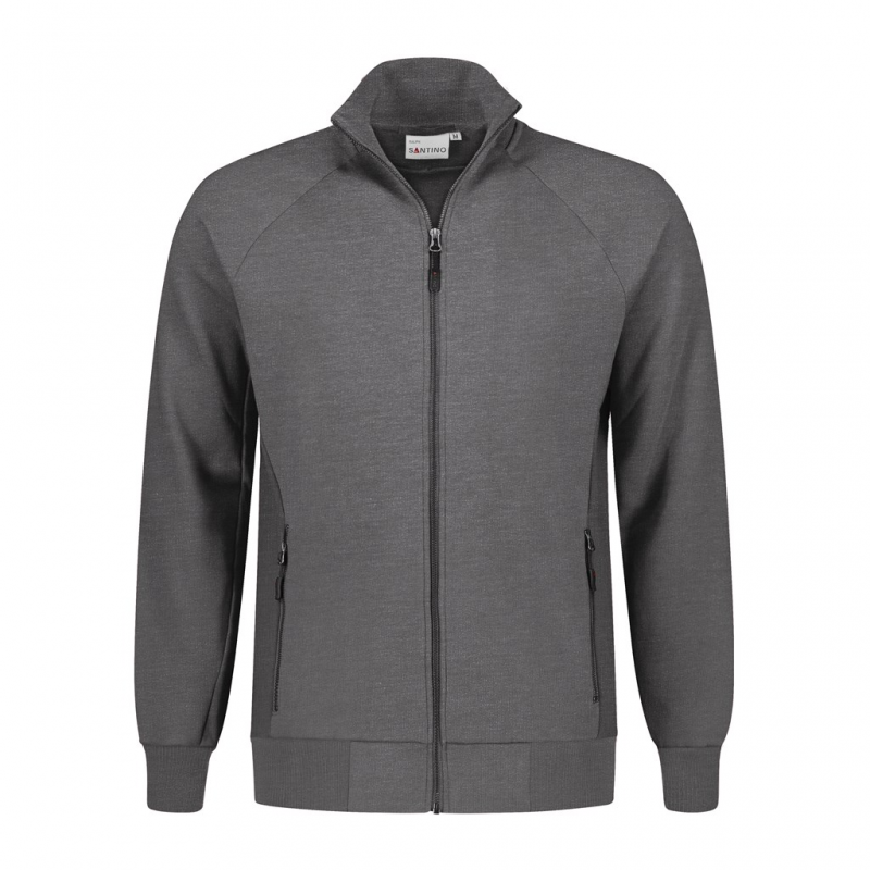 SANTINO Sweatvest Ralph dark grey