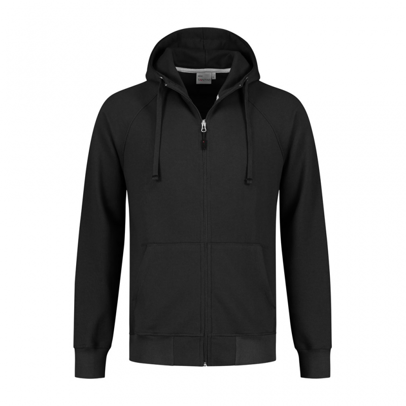 SANTINO Hooded Sweatvest Reno black