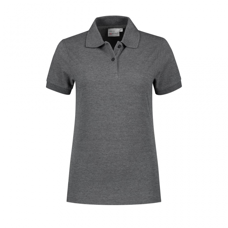 SANTINO Poloshirt Ricardo Ladies dark grey