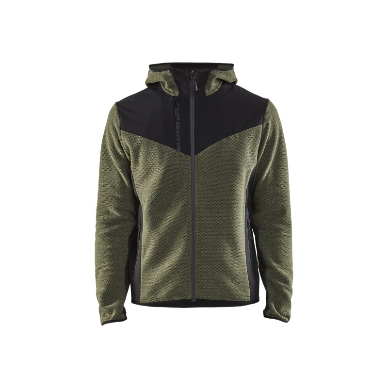 Gebreid jack met softshell