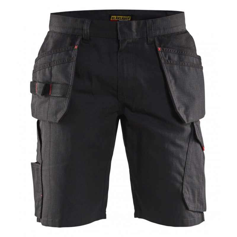 Service short met spijkerzakken