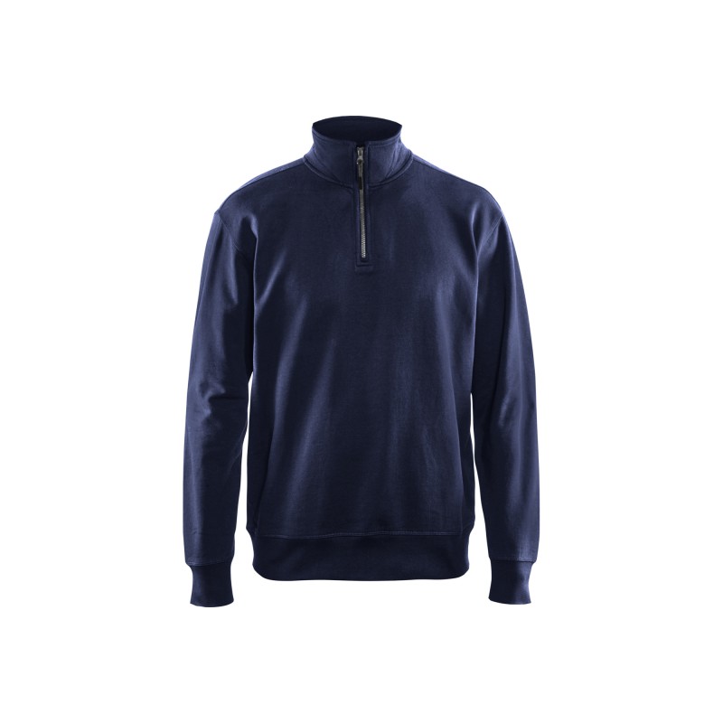 Sweatshirt met halve rits Sweatshirt met halve rits