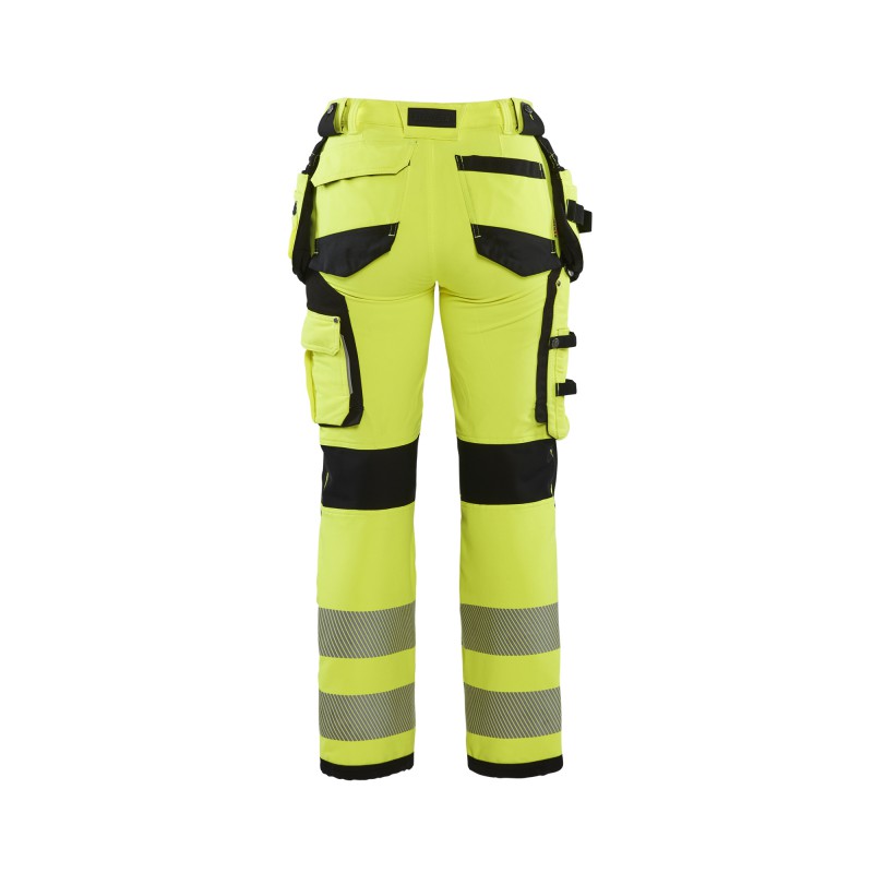 Dames High Vis 4-weg stretch werkbroek