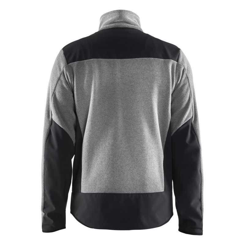 Gebreid vest met softshell