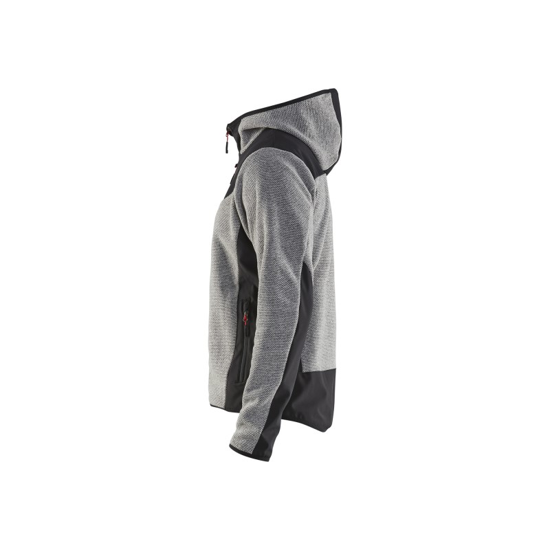 Gebreid jack met softshell