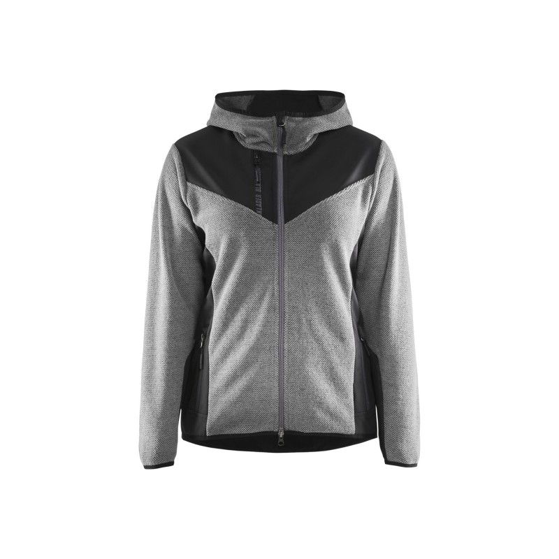 Gebreid damesjack met softshell
