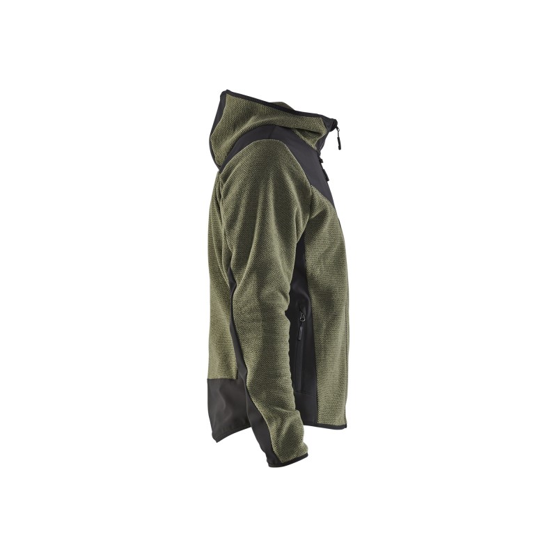 Gebreid jack met softshell