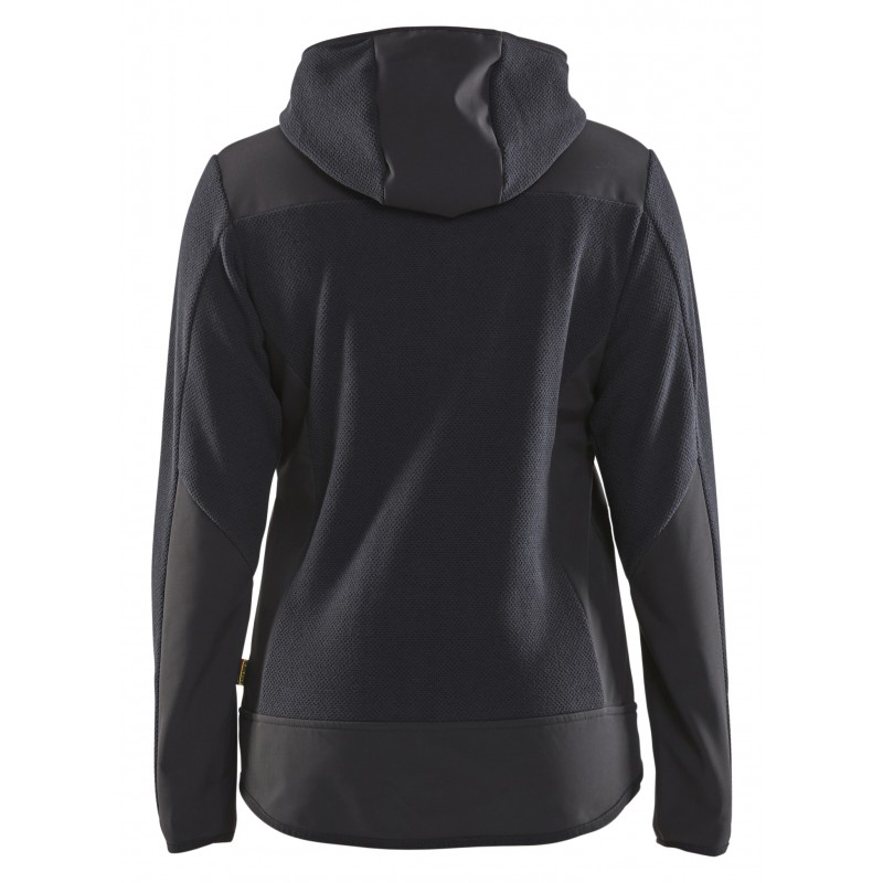 Gebreid damesjack met softshell