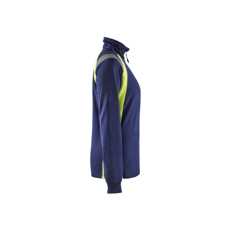 Dames sweatshirt halve rits Visible