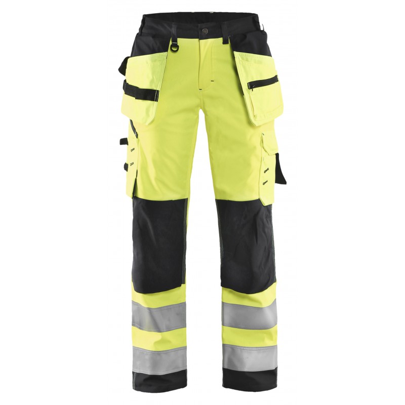 Dames Softshell werkbroek High Vis