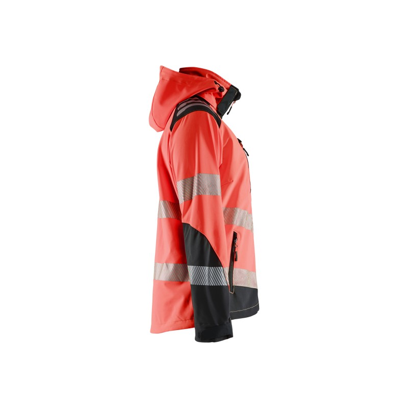 Dames Softshell jack High Vis