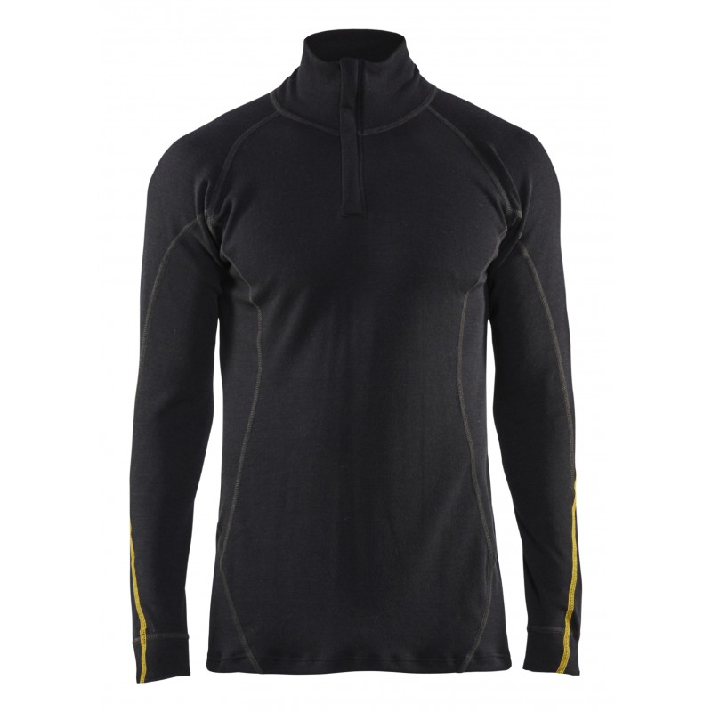 FR Onderhemd zip-neck 78% merino