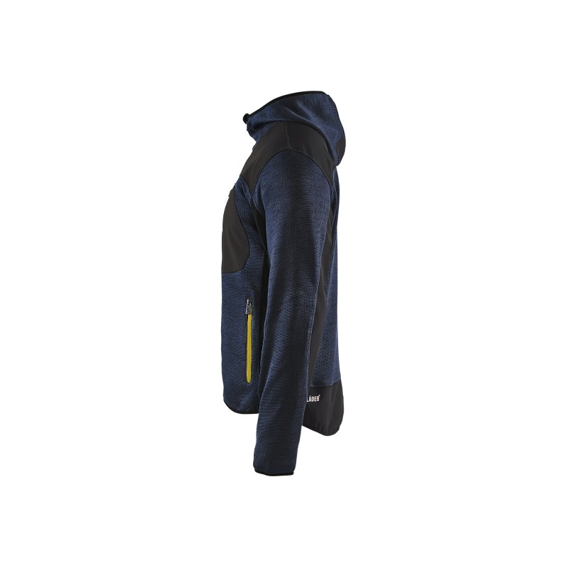 Gebreid vest met softshell