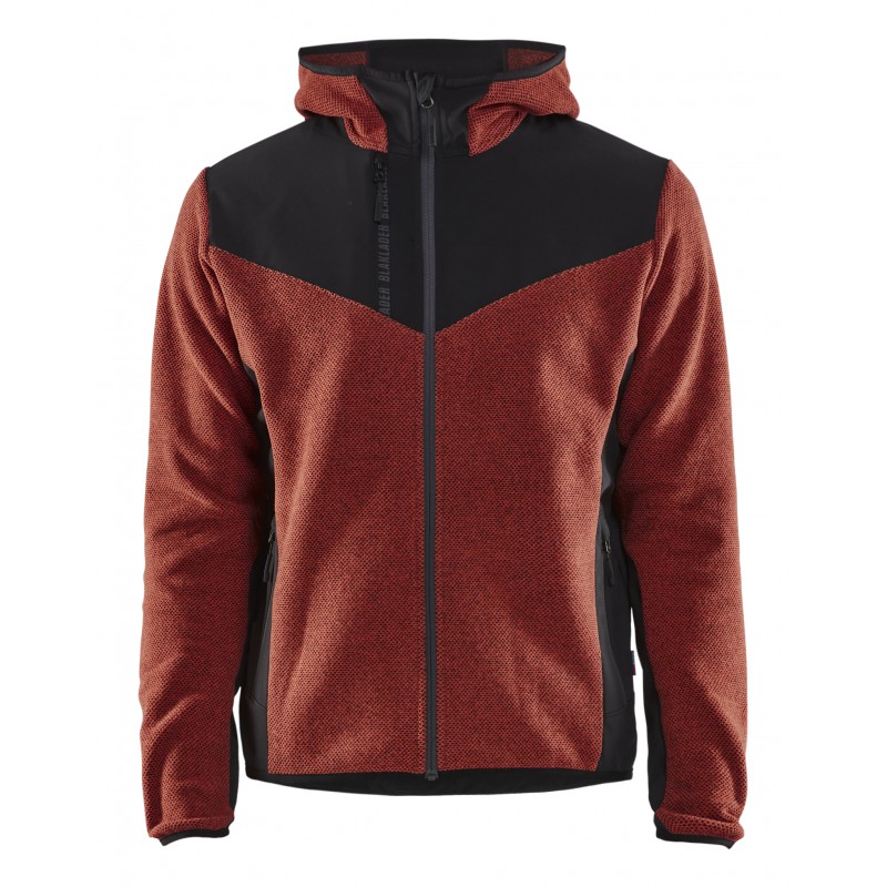 Gebreid jack met softshell