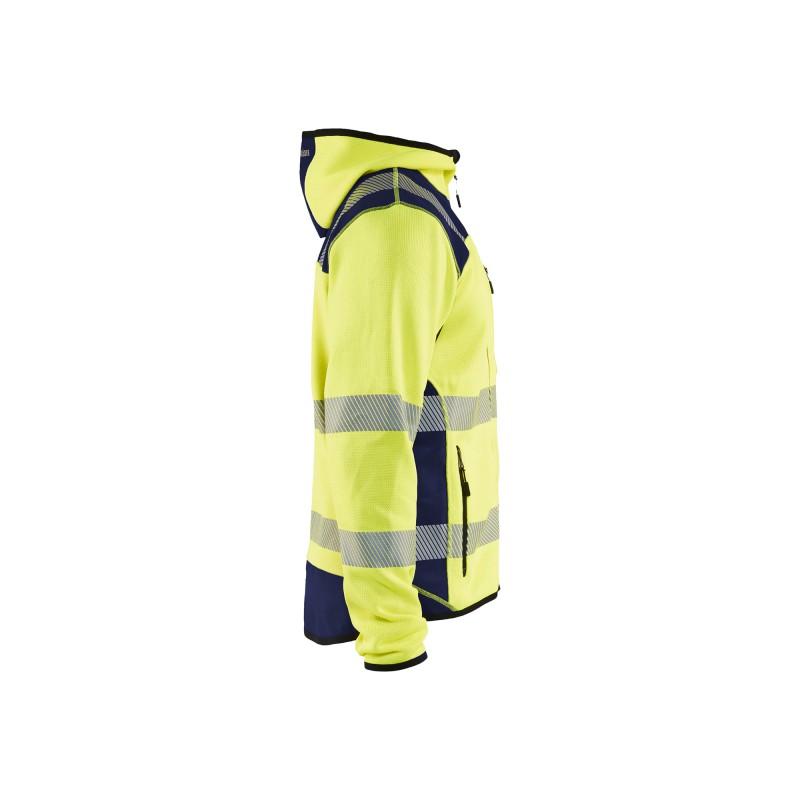 Gebreid vest met capuchon High Vis