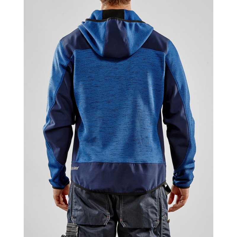 Gebreid vest met softshell