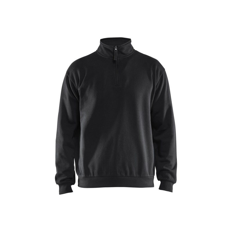 Sweatshirt met halve rits Sweatshirt met halve rits