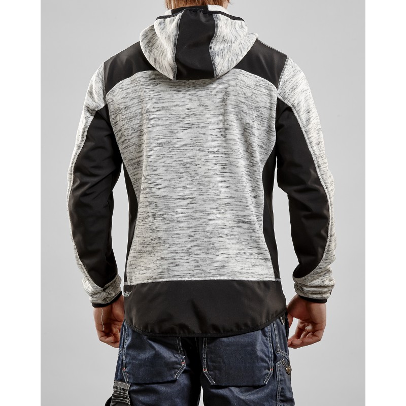 Gebreid vest met softshell