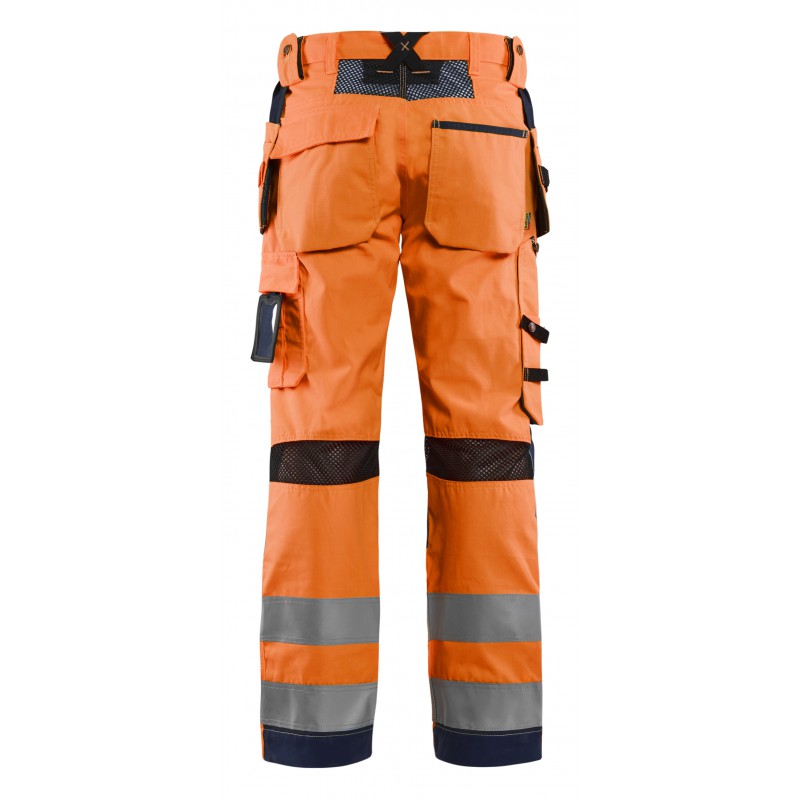 Werkbroek High Vis met ventilatie