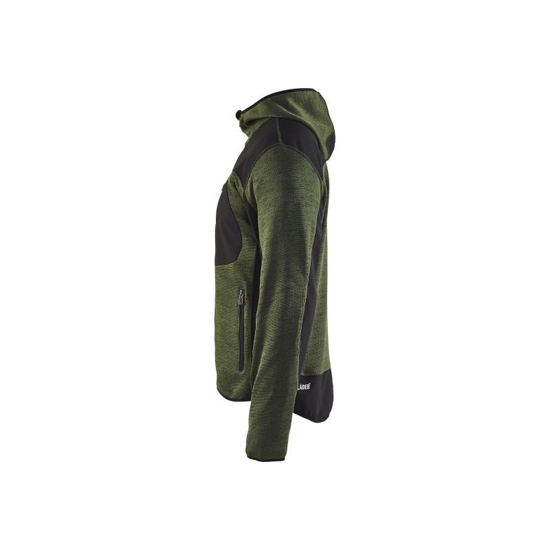 Gebreid vest met softshell