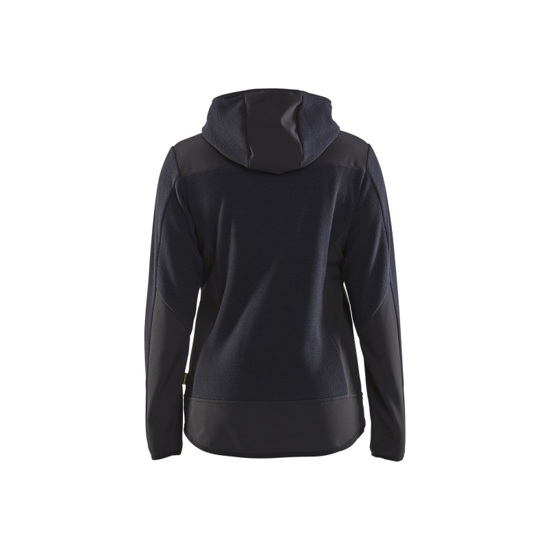 Gebreid damesjack met softshell