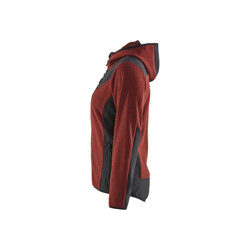 Gebreid damesjack met softshell
