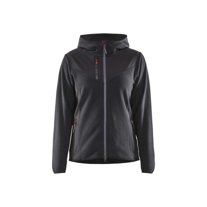 Gebreid damesjack met softshell