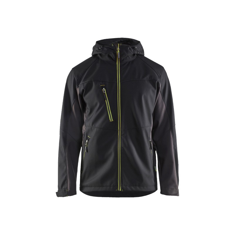 Softshell jack met capuchon