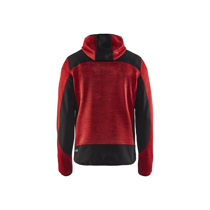 Gebreid vest met softshell