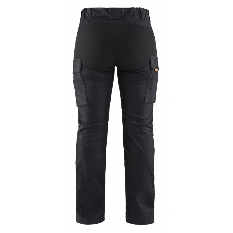 Dames service werkbroek denim stretch
