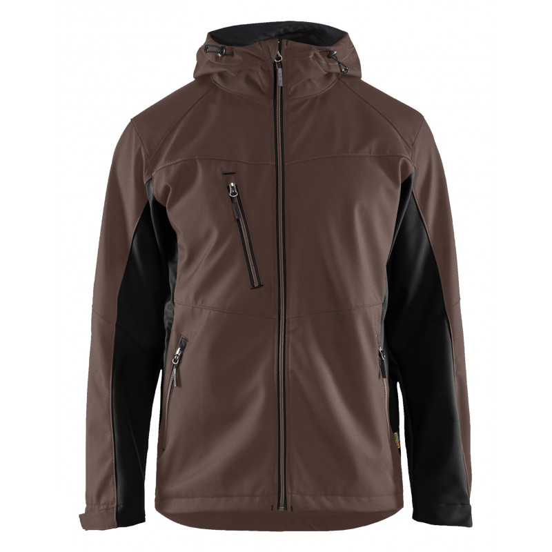Softshell jack met capuchon