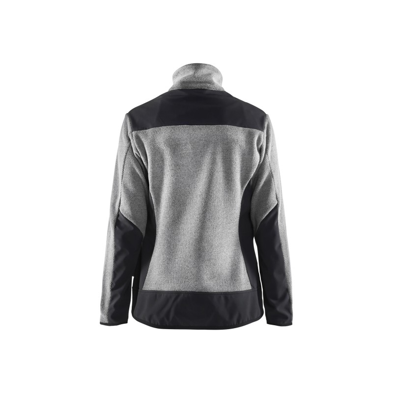 Dames gebreid vest met softshell