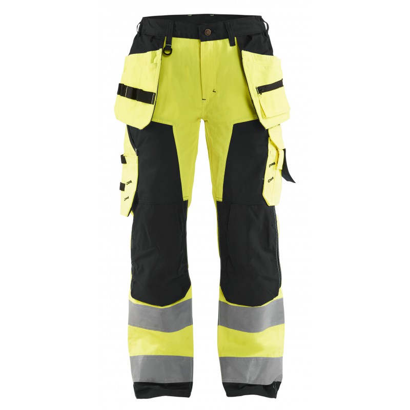 Dames werkbroek High Vis met spijkerzakken