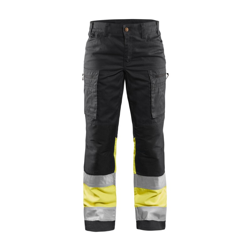 Dames werkbroek High Vis met stretch