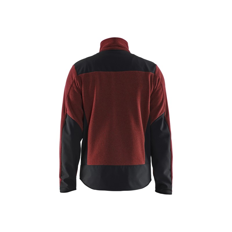 Gebreid vest met softshell