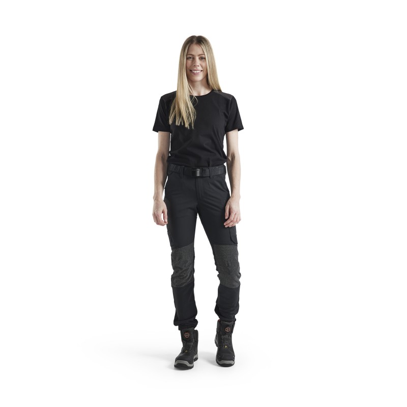 Dames T-shirt bi-colour Dames T-shirt bi-colour