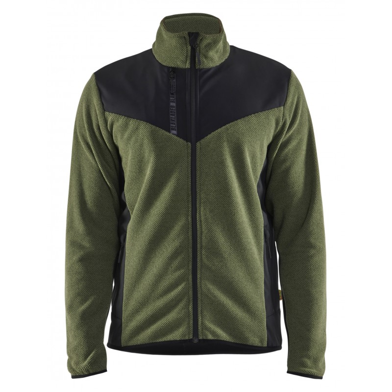 Gebreid vest met softshell
