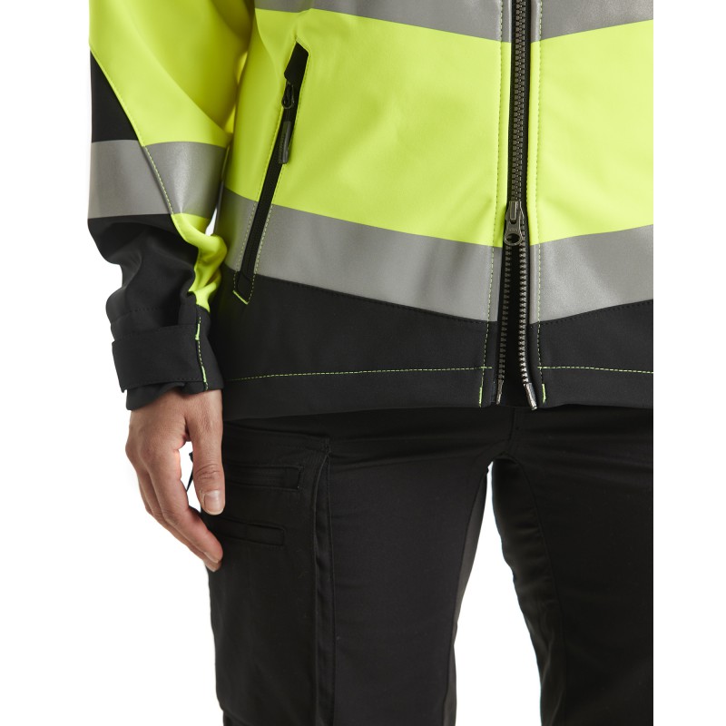 Dames Softshell jack High Vis