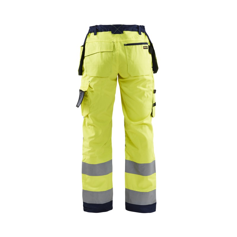 Dames werkbroek High Vis met spijkerzakken
