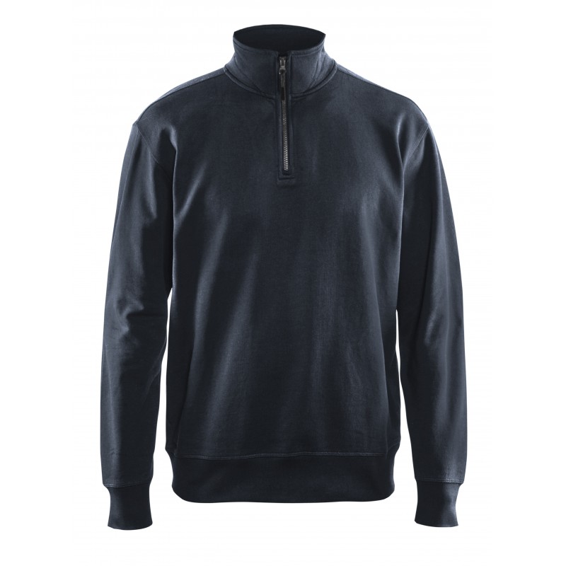 Sweatshirt met halve rits Sweatshirt met halve rits