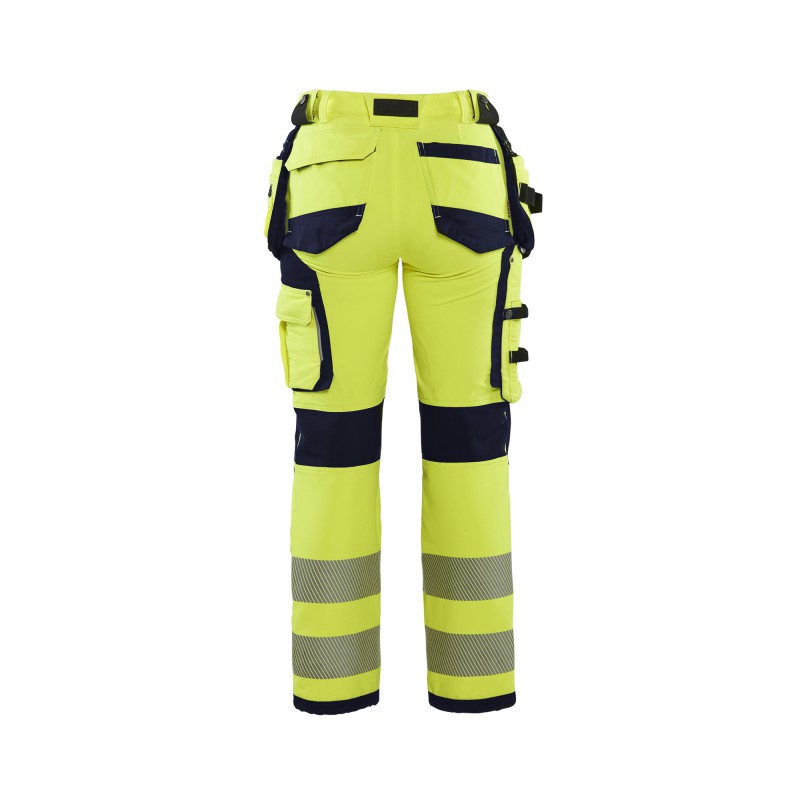 Dames High Vis 4-weg stretch werkbroek