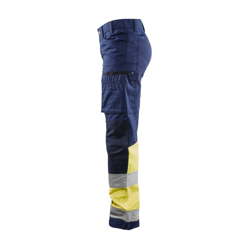 Dames werkbroek High Vis met stretch