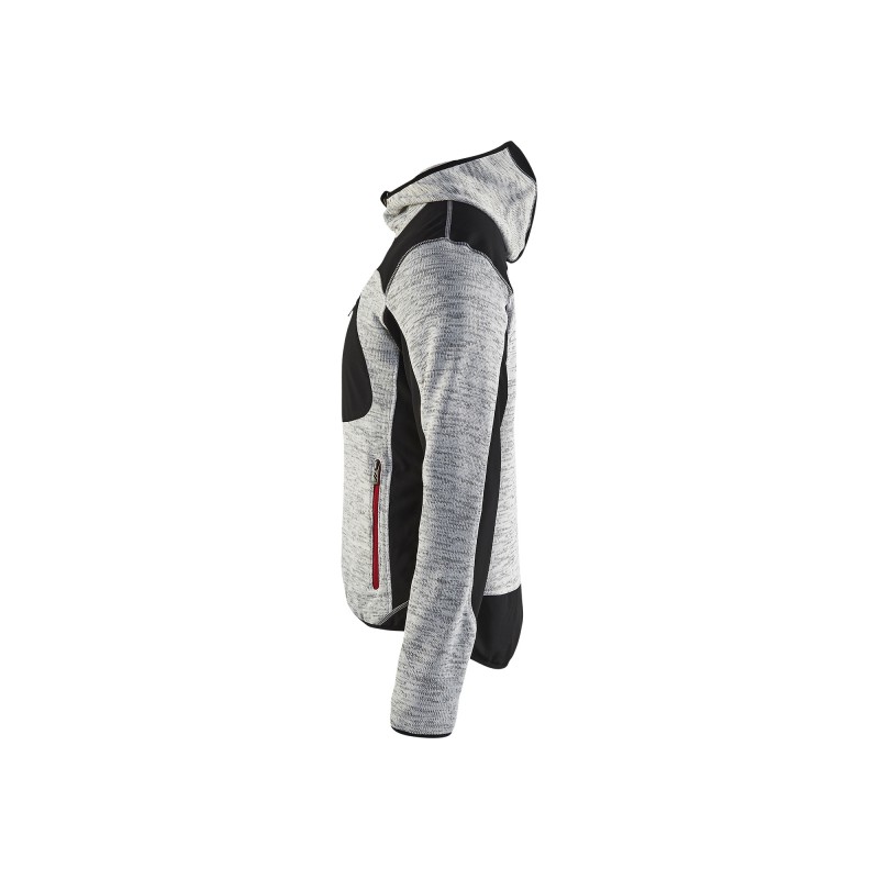 Gebreid vest met softshell