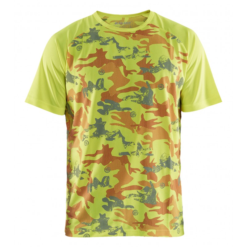 T-shirt functioneel camo