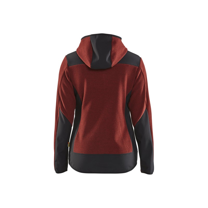 Gebreid damesjack met softshell