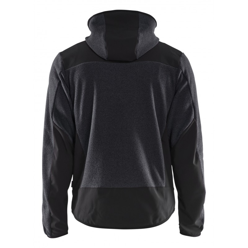 Gebreid jack met softshell