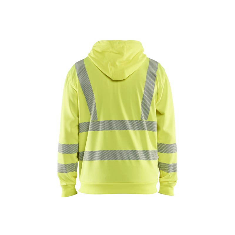 High Vis Hoodie met rits
