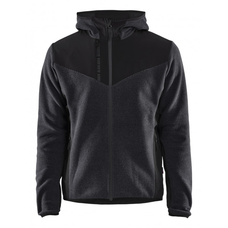 Gebreid jack met softshell