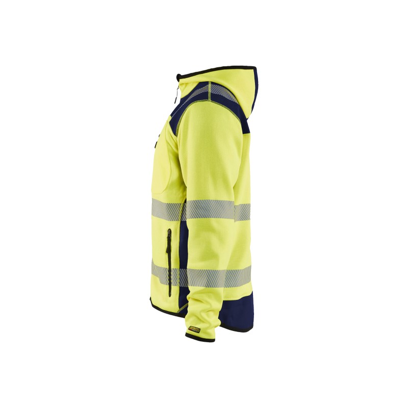 Gebreid vest met capuchon High Vis