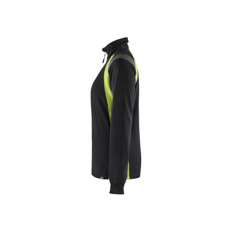 Dames sweatshirt halve rits Visible